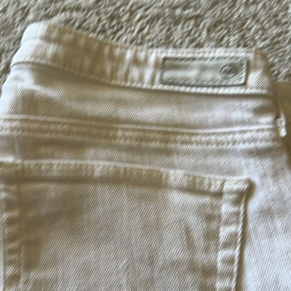 Adriano Goldscmied White The Stilt Cigarette Leg Skinny Distressed Jeans 26R - Picture 7 of 17